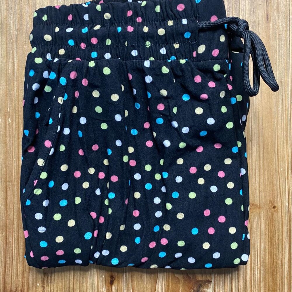 Polka Dot Black Joggers with Pockets - new with tags!